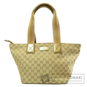 Gucci GG Canvas Sherry Line Tote Bag beige gold